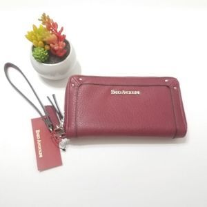 ENZO ANGIOLINI  DOUBLED ZIP WRISTLET WALLET